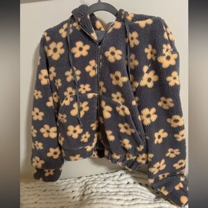 Flower Sherpa jacket. From called to surf boutique